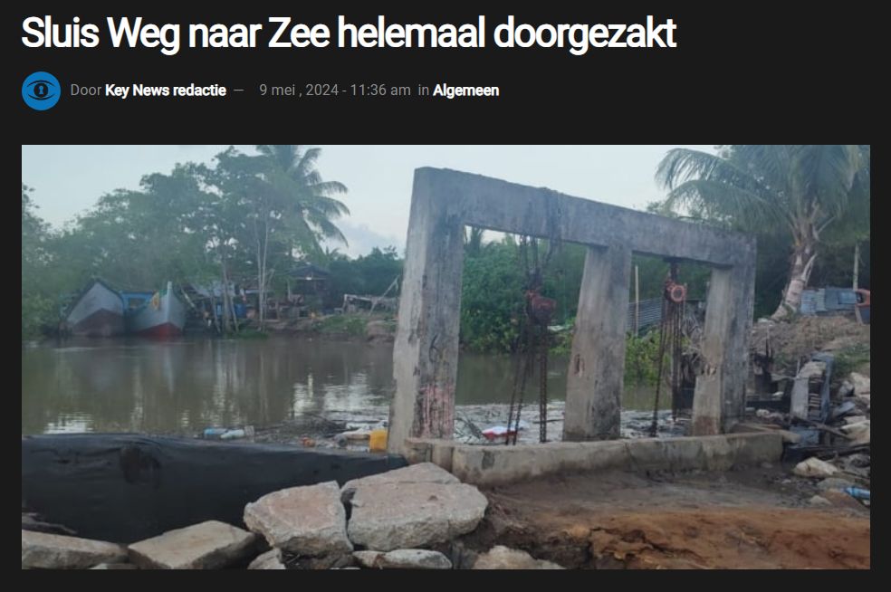 Onderhoud? Sluis ingestort