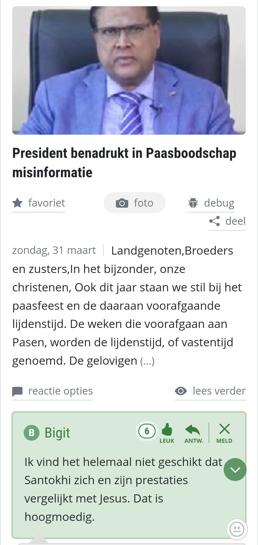 De vraag van vandaag : de Verlosser?