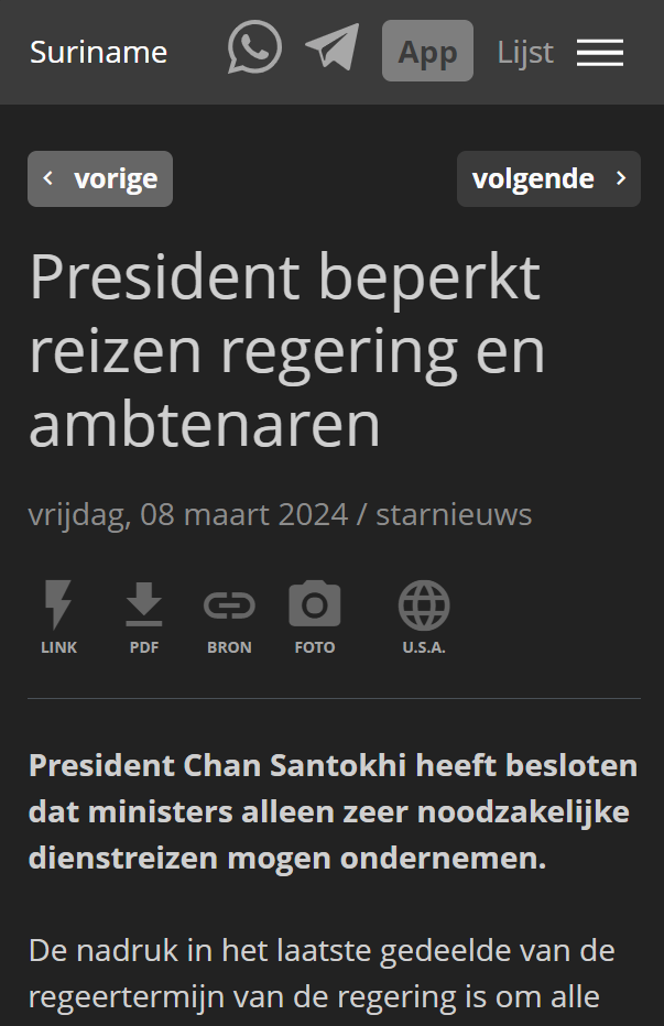 Oud nieuws Chan : 'minder reizen'