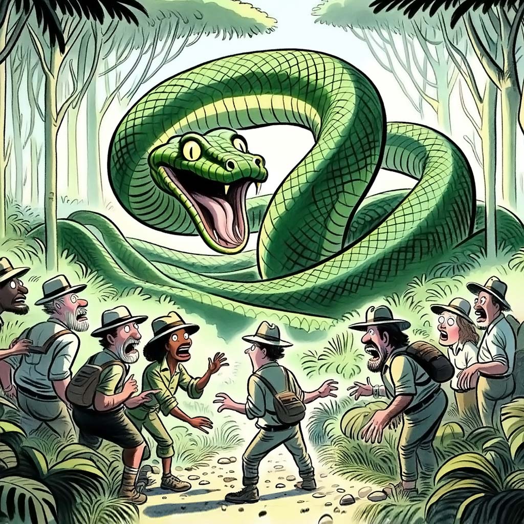 Vonk ontdekt groene anaconda